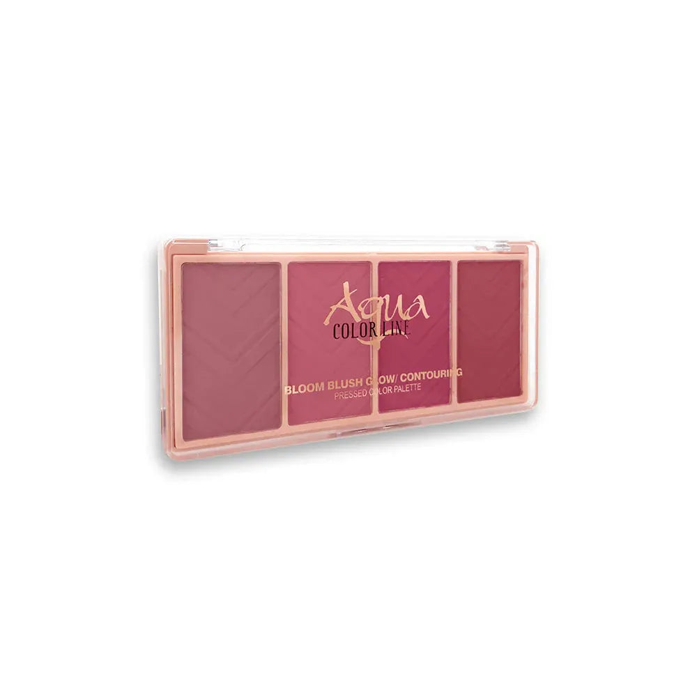 Aqua Color Line Bloom Blusher Glow & Contouring Kit - khubsurti