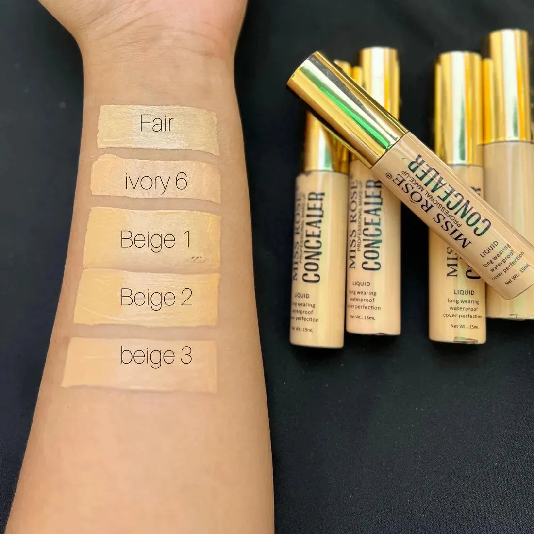 Miss Rose Hydrating And Long Lasting Concealer 15ml - khubsurti Miss Rose Hydrating And Long Lasting Concealer 15ml wddtrn-rx.myshopify.com