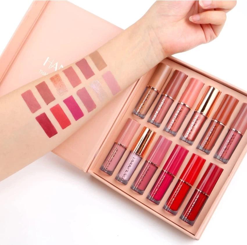 12 Colors Handaiyan Matte Liquid Lipstick Set khubsurti.pk 12 Colors Handaiyan Matte Liquid Lipstick Set wddtrn-rx.myshopify.com