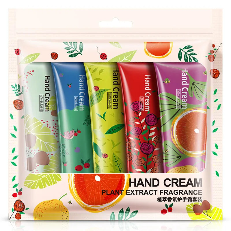 BIOAQUA Moisturizing Hand Cream Set (5 Pcs) – Soft & Nourished Hands khubsurti.pk