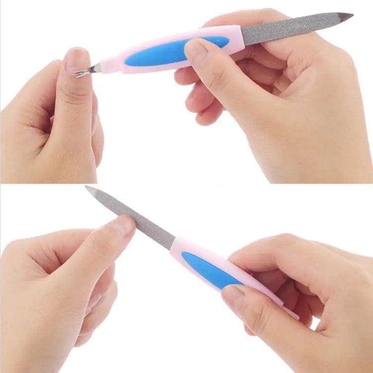 2 In 1 Stainless Steel Nail Filer khubsurti.pk