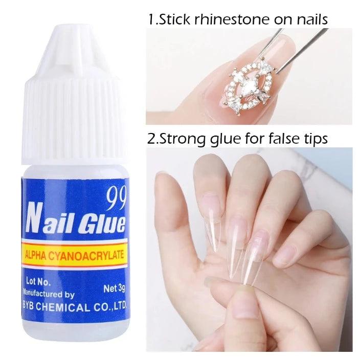 Pack of 5 Nail Glue For Nail Art khubsurti.pk