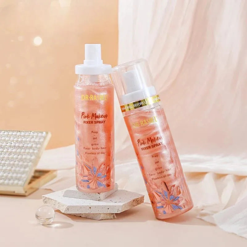 Dr.Rashel Lightweight & Moisturizing Pink Makeup Fixer Spray 100ml khubsurti.pk