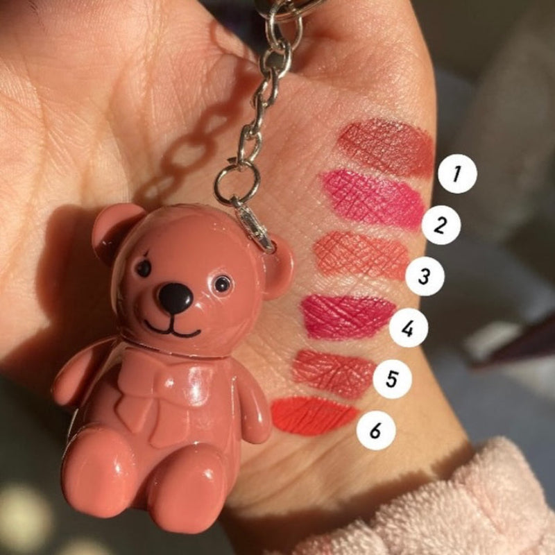 Mocallure - Bear Keychain Matte Lip Gloss Set of 6 khubsurti.pk Mocallure - Bear Keychain Matte Lip Gloss Set of 6 wddtrn-rx.myshopify.com