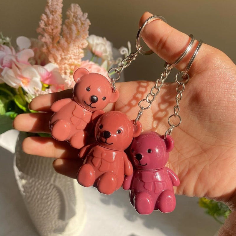 Mocallure - Bear Keychain Matte Lip Gloss Set of 6 khubsurti.pk