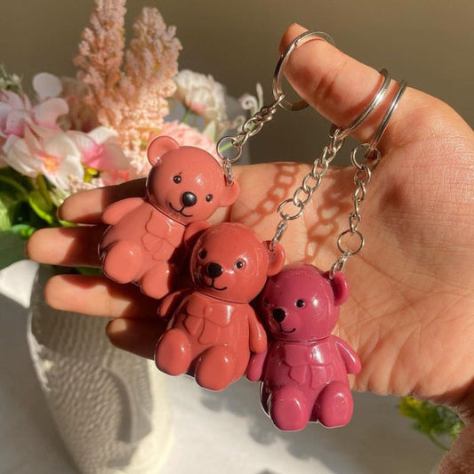 Mocallure - Bear Keychain Matte Lip Gloss Set of 6 khubsurti.pk
