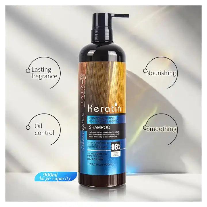 Keratin Moisturizing & Smooth Shampoo and Conditioner khubsurti.pk