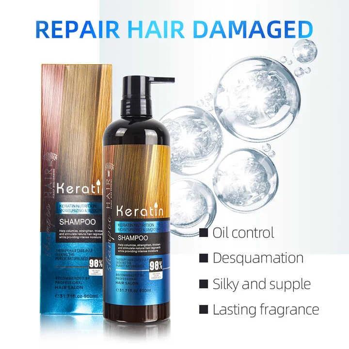 Keratin Moisturizing & Smooth Shampoo and Conditioner khubsurti.pk