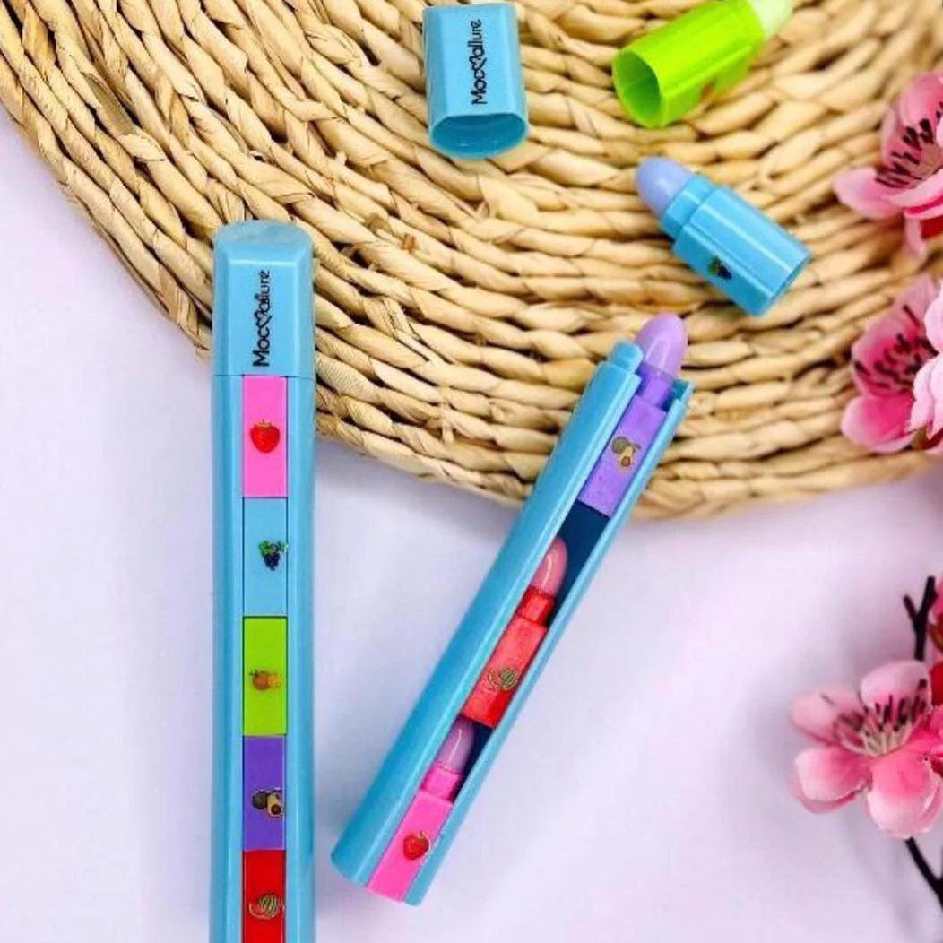 5 in 1 Mocallure Lip Balm Fruit Flavor khubsurti.pk 5 in 1 Mocallure Lip Balm Fruit Flavor wddtrn-rx.myshopify.com