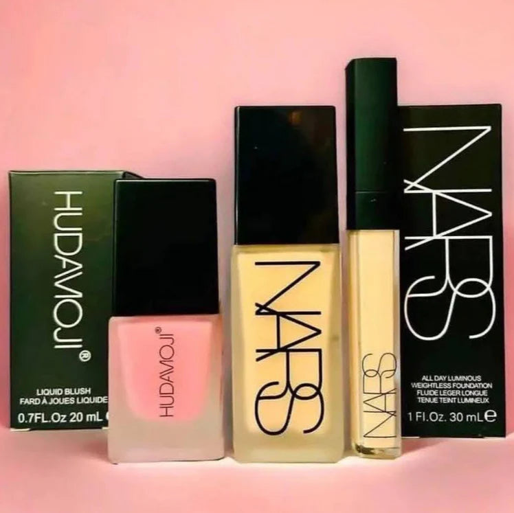 Nars Foundation & Concelor + HudaMoji Blushon khubsurti.pk Nars Foundation & Concelor + HudaMoji Blushon wddtrn-rx.myshopify.com