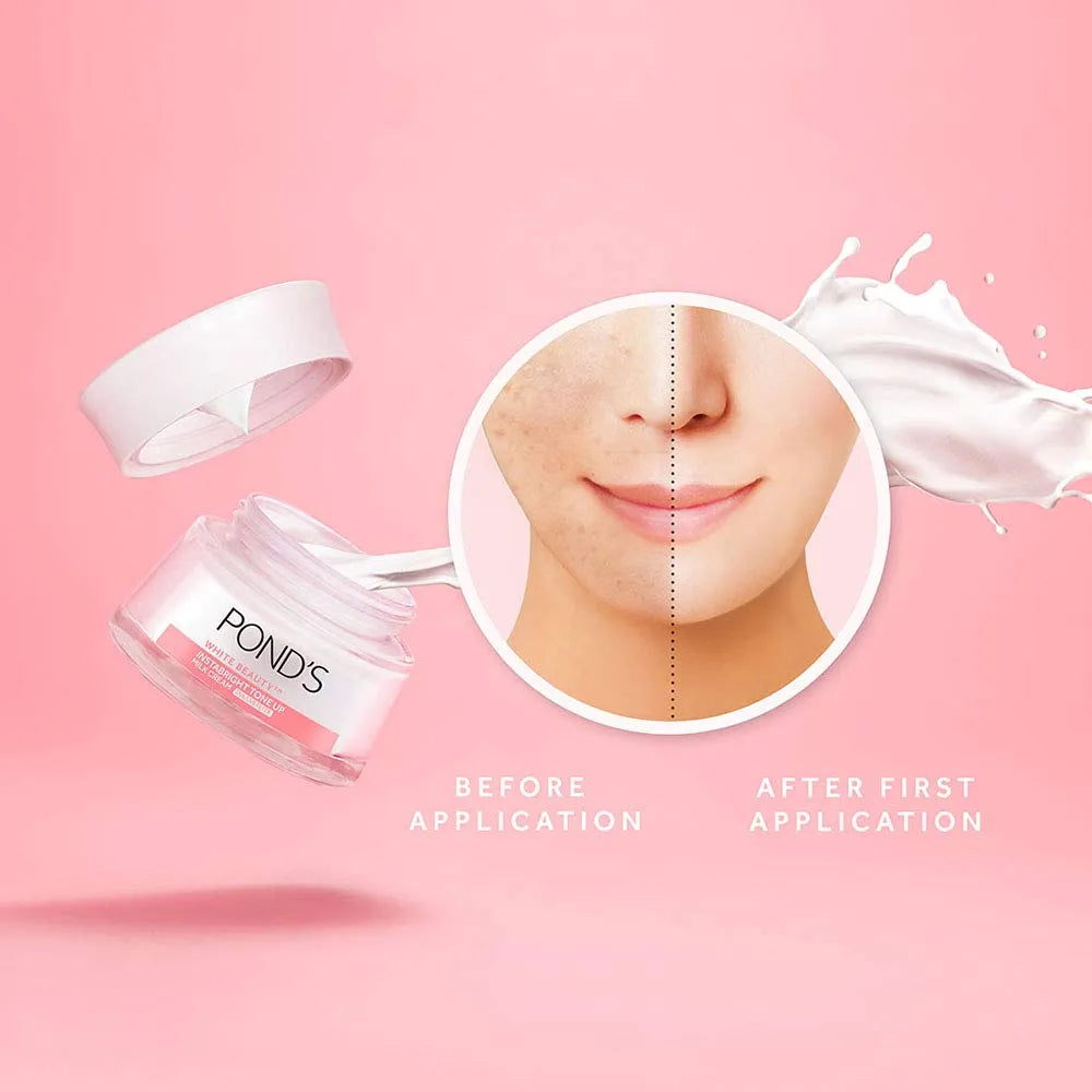 Pond’s White Beauty Insta Bright Tone Up Milk Cream 50g – Glow & Care khubsurti.pk Pond’s White Beauty Insta Bright Tone Up Milk Cream 50g – Glow & Care wddtrn-rx.myshopify.com