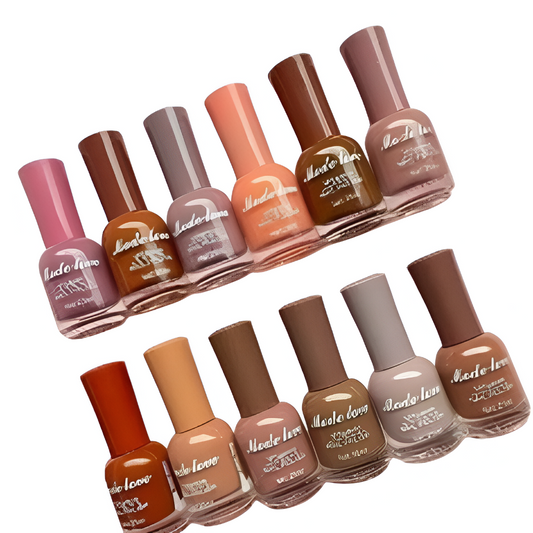 12 pcs Mode Love Nail Paint Permanent khubsurti.pk