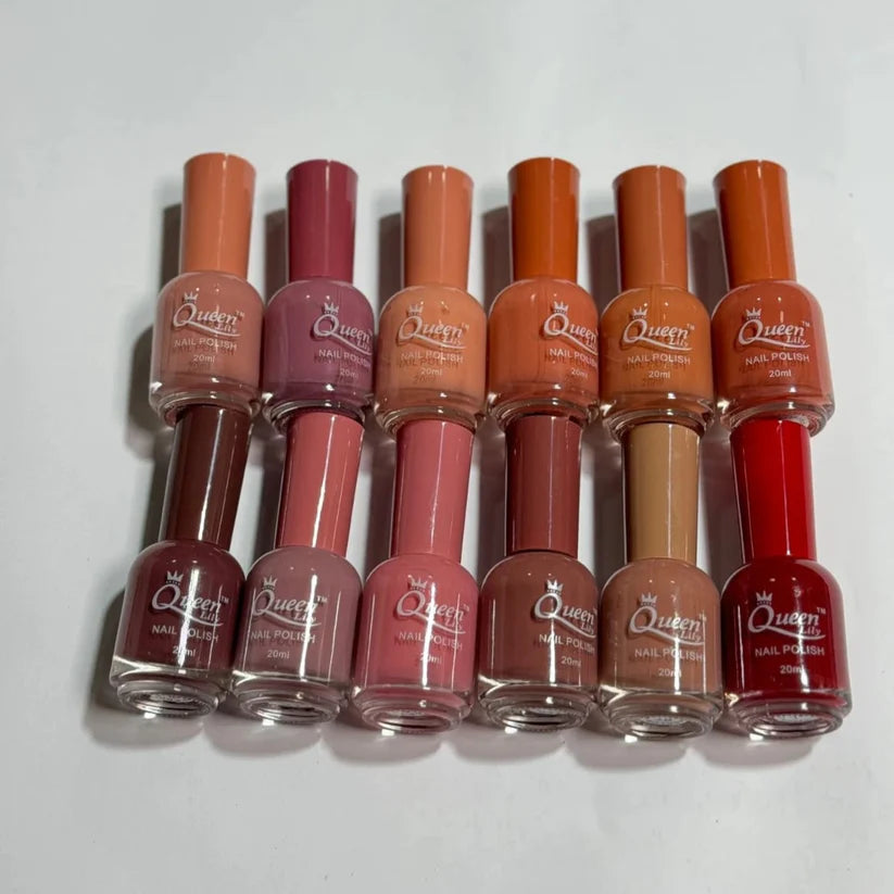 Queen Nail Polish Set (12 Pcs) - 20ml Each khubsurti.pk