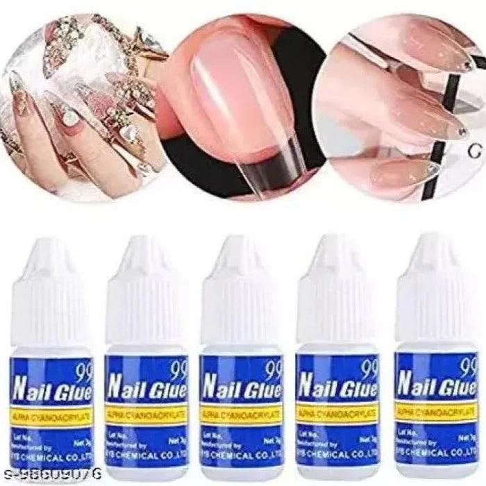 Pack of 5 Nail Glue For Nail Art khubsurti.pk