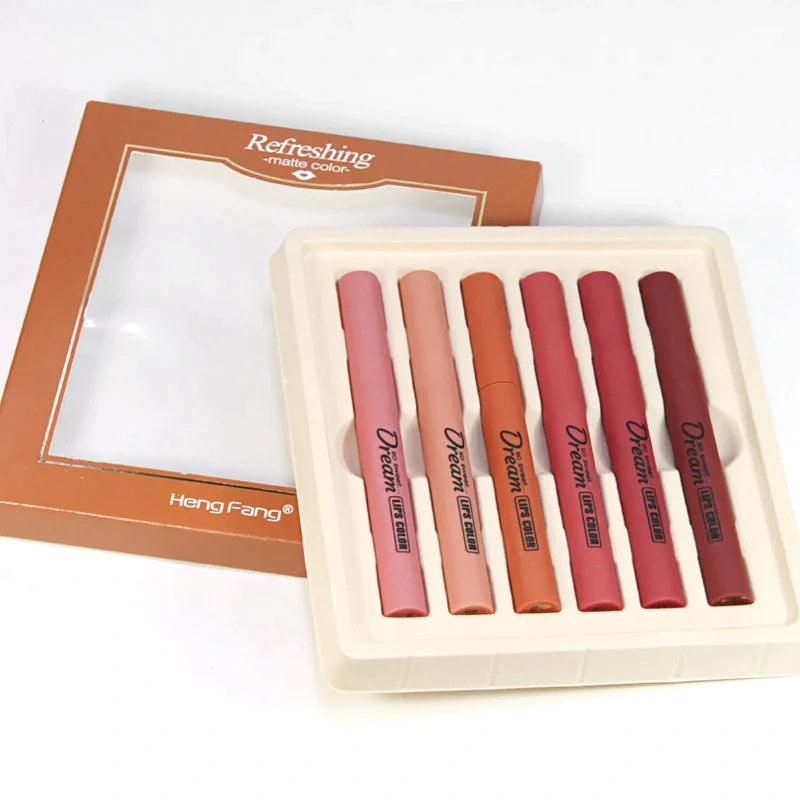 Heng Fang Silky Touch Refreshing Matte Dream Lips (6 PACK) khubsurti.pk Heng Fang Silky Touch Refreshing Matte Dream Lips (6 PACK) wddtrn-rx.myshopify.com
