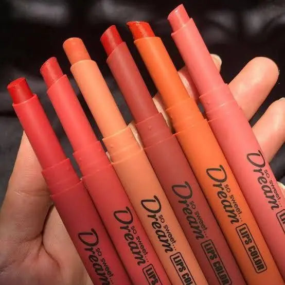 Heng Fang Silky Touch Refreshing Matte Dream Lips (6 PACK) khubsurti.pk