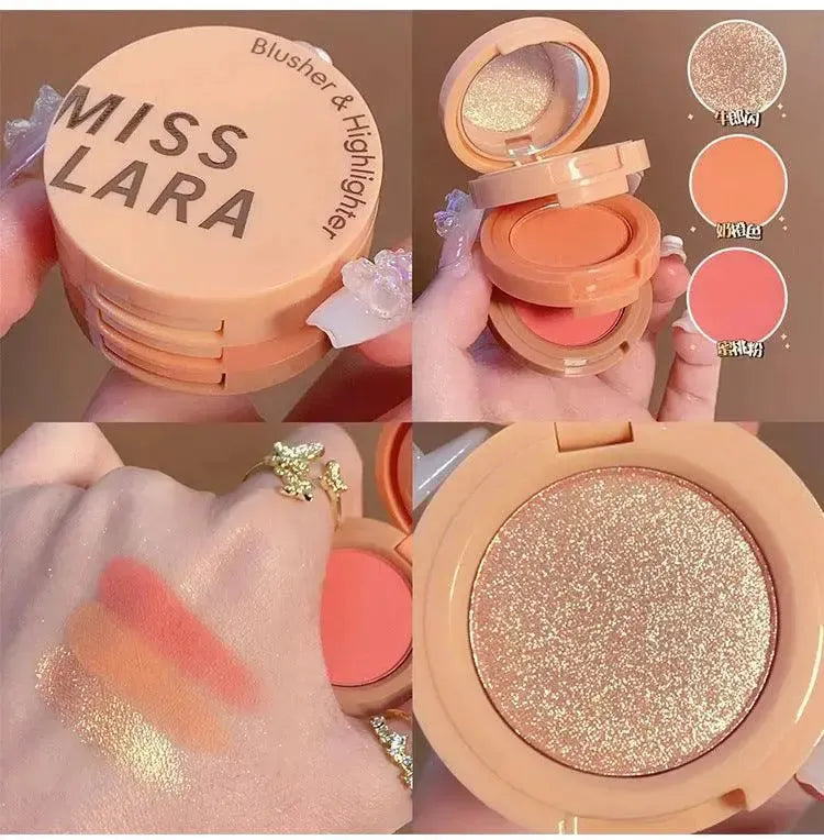 3 In 1 Matte Highlighter & Blush Palette Kit - khubsurti 3 In 1 Matte Highlighter & Blush Palette Kit wddtrn-rx.myshopify.com