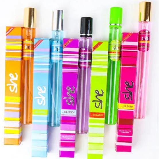 She Perfume (Pack of 5) khubsurti.pk