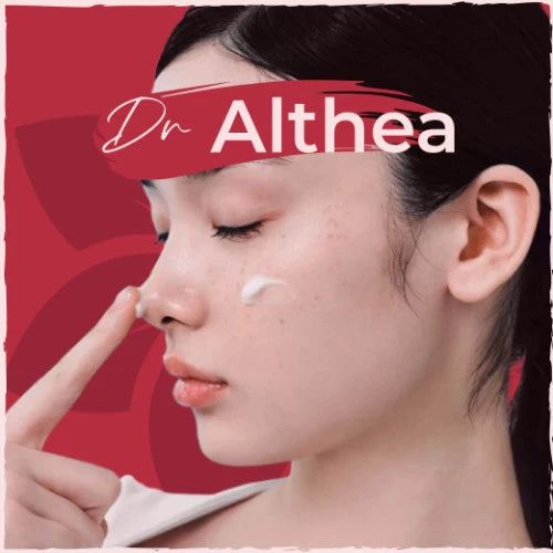 Dr Althea skincare collection featuring Korean beauty products, face creams, moisturizers, serums and hydrating skincare essentials.