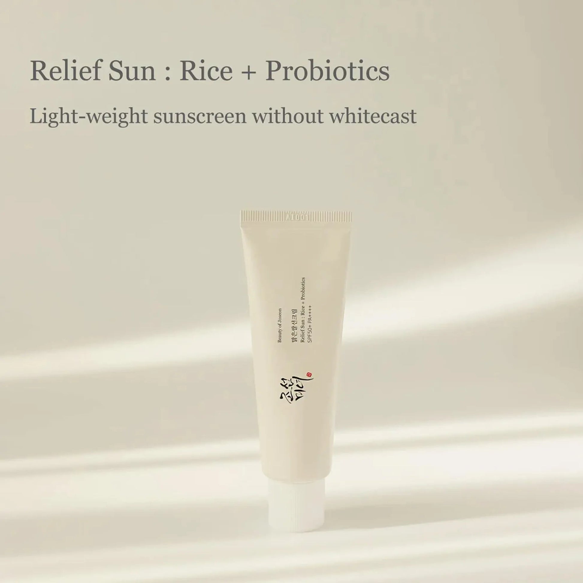 Beauty of Joseon Relief Sun Rice Probiotics Sun Cream SPF50+ PA++++ 50 ml khubsurti.pk