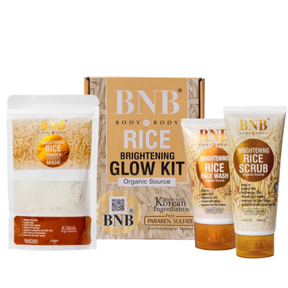BNB Rice Extract Bright & Glow Kit (Original) khubsurti.pk