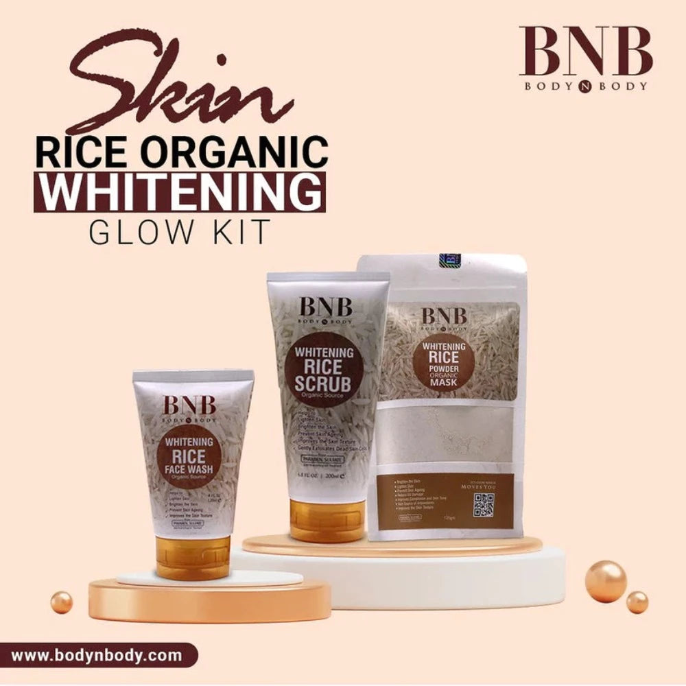 BNB Rice Extract Bright & Glow Kit (Original) khubsurti.pk
