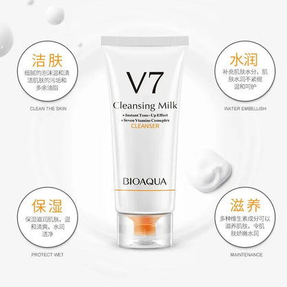 Bioaqua V7 Deep Hydration Facial Cleansing Milk (Cleanser) khubsurti.pk Bioaqua V7 Deep Hydration Facial Cleansing Milk (Cleanser) wddtrn-rx.myshopify.com