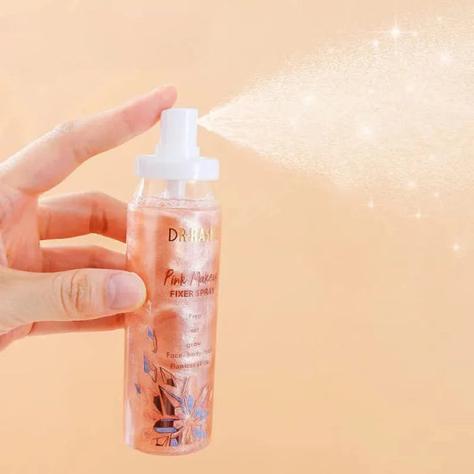 Dr.Rashel Lightweight & Moisturizing Pink Makeup Fixer Spray 100ml khubsurti.pk