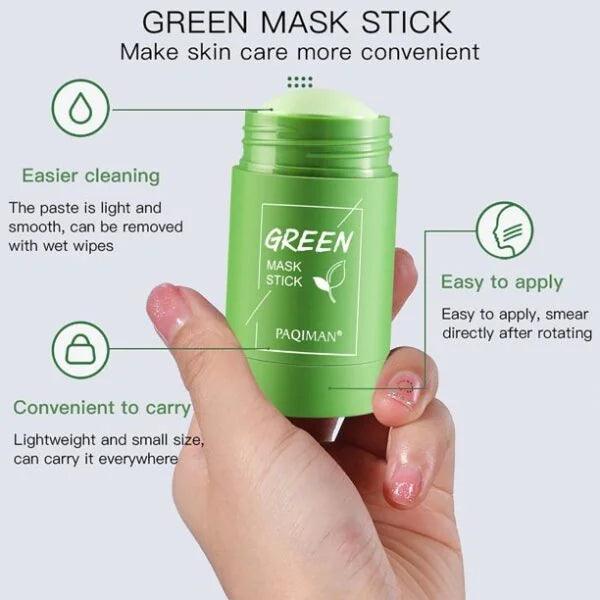 Green Mask Stick khubsurti.pk