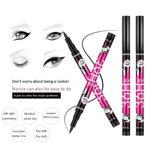 36H Colorful Waterproof Pen Liquid Eyeliner 12 Piece Set with vibrant long-lasting shades