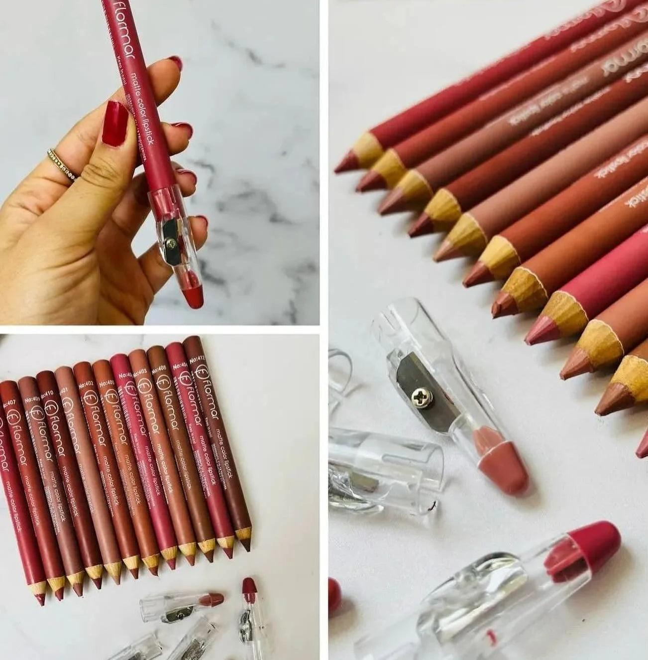 Flormar Lip Pencil Pack of 12 khubsurti.pk Flormar Lip Pencil Pack of 12 wddtrn-rx.myshopify.com