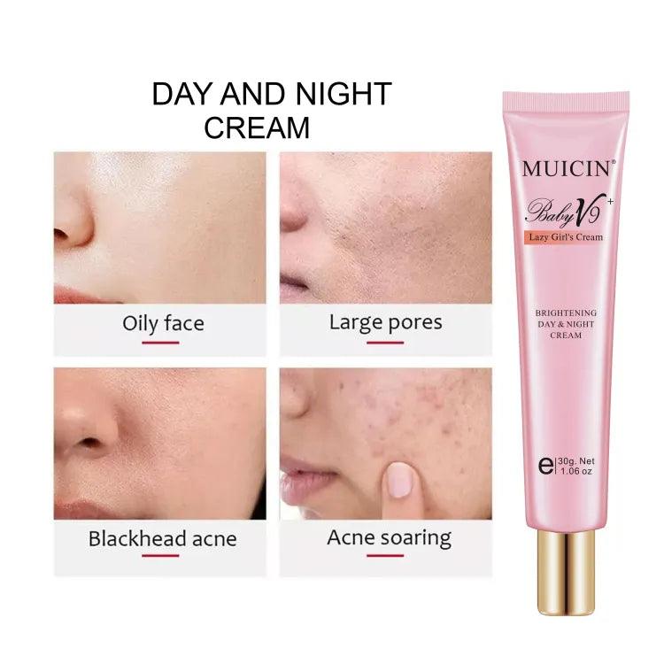 Muicin - V9+ Lazy Girl Day & Night Skin Polish Cream Tube khubsurti.pk