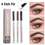 Northshow 4 fork tip liquid eyebrow pen set in three shades for creating natural-looking, defined eyebrows.