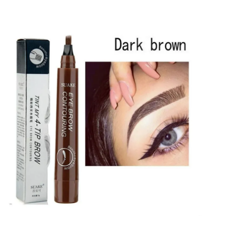 Northshow 4 fork tip liquid eyebrow pen set in three shades for creating natural-looking, defined eyebrows.