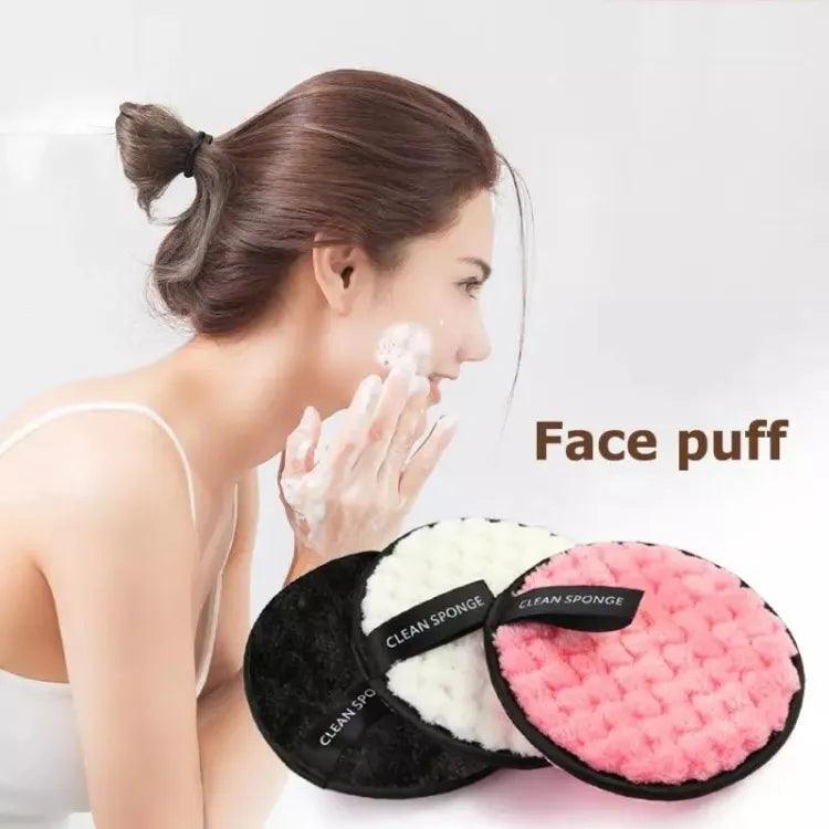Makeup Remover, Double-Side Sponge puff & Washable khubsurti.pk