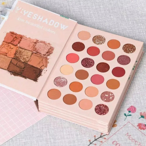 Mocallure 4-in-1 Eyeshadow Palette Book with highly pigmented matte and shimmer shades for long-lasting eye makeup