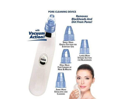 Derma Suction Blackheads Remover 3 In 1 Black Head Remover Machine-acne Pimple Pore Cleaner Vacuum Suction Tool khubsurti.pk