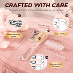 Unisex Transparent Hair Oil Comb Applicator Massage with Built-In Liquid Reservoir
