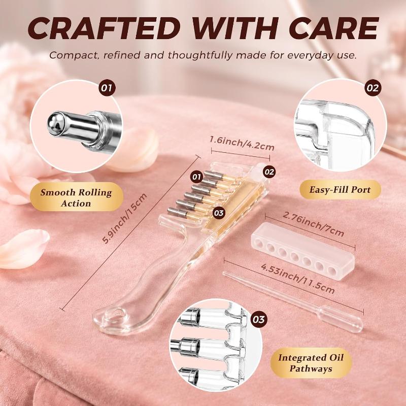 Unisex Transparent Hair Oil Comb Applicator Massage with Built-In Liquid Reservoir