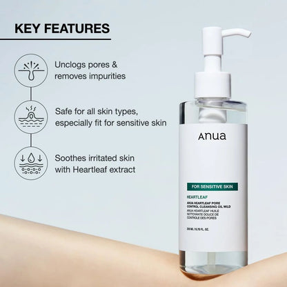 ANUA Heartleaf Pore Cleansing Oil - 200ml khubsurti.pk