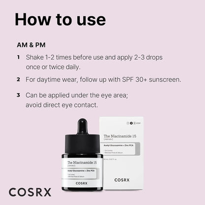 COSRX Niacinamide 15% Face Serum - 20ml