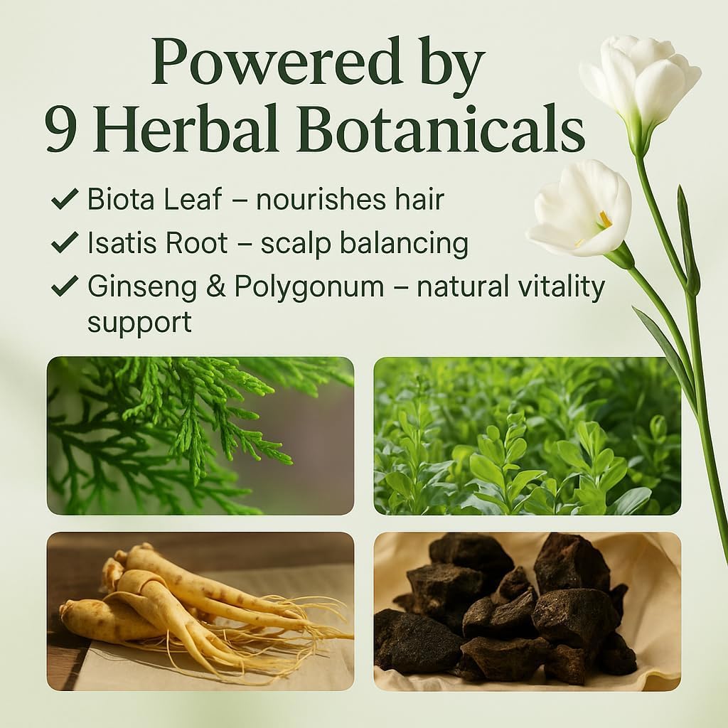 Seven Green - Natural Herbal Hair Shampoo Soap for Scalp Care and Hair Strengthening 125g