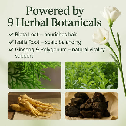 Seven Green - Natural Herbal Hair Shampoo Soap for Scalp Care and Hair Strengthening 125g