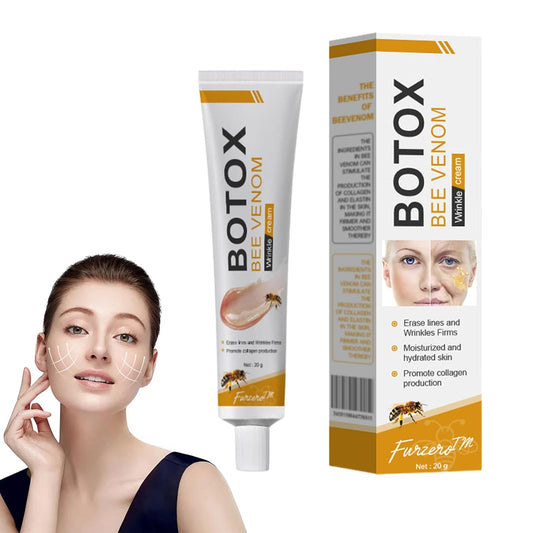 Botox Bee Venom Wrinkle Removal Cream, Bee Venom Anti-Wrinkle Firming Cream, Botox Bee Venom Cream, Moisturizing, Lifting & Recovery for All Skin Types