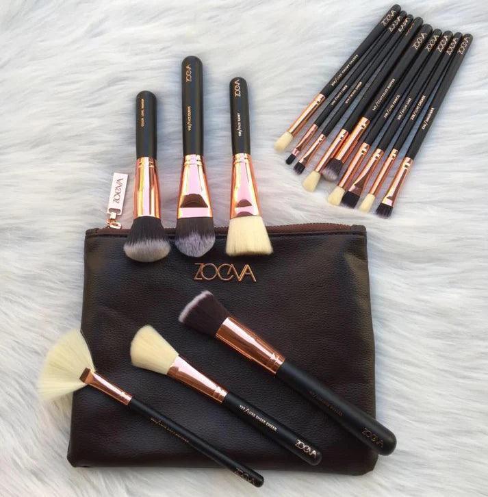 Zoeva 15 Piece Makeup Brushes With Pouch khubsurti.pk