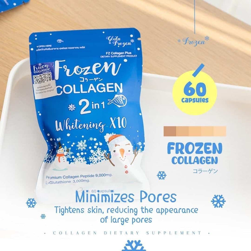 Frozen Collagen and Glutathione Dietary Supplement 60 caps