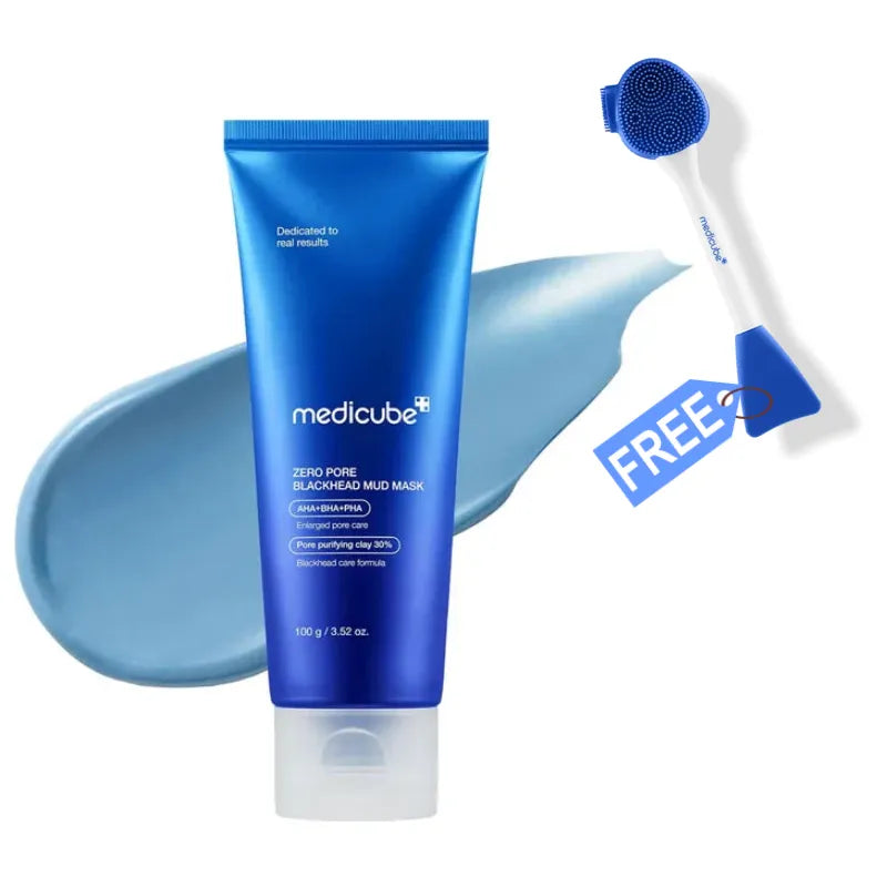 Medicube Zero Pore Blackhead Mud Mask - 100g - Free Applicator khubsurti.pk