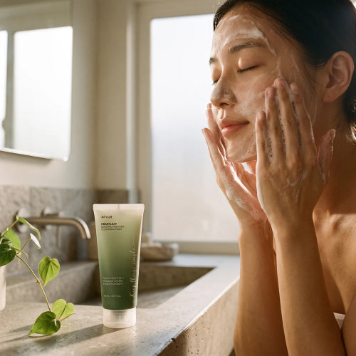 Anua Heartleaf Succinic Moisture Cleansing Foam 150ml with Heartleaf extract and Succinic Acid