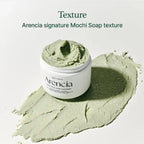 Arencia Fresh Green Rice Mochi Cleanser 120g with green rice formula for facial cleansing