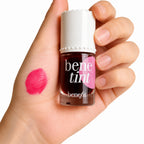 Benefit Bene Tint rose lip and cheek stain with a lightweight, long-lasting formula for natural-looking lips and rosy cheeks.